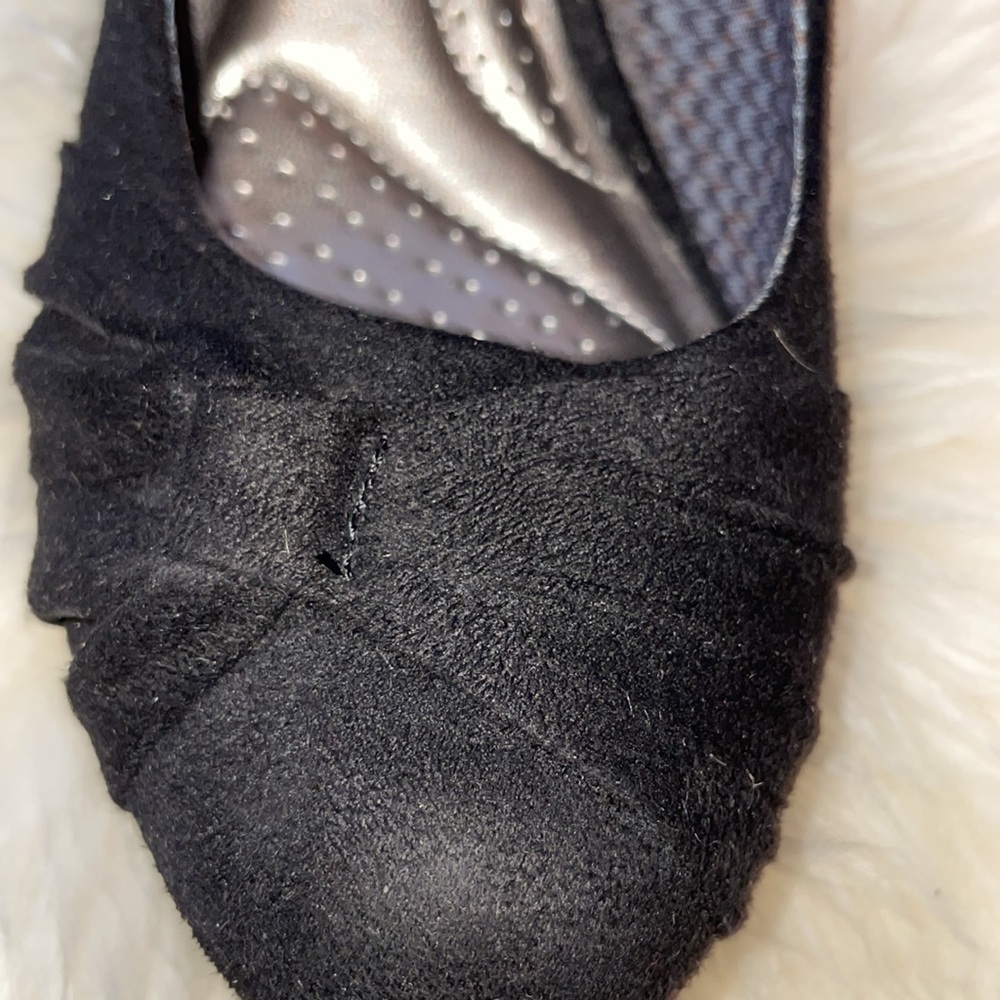 Black velvet wedges - Picture 5 of 7